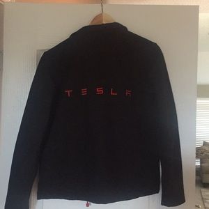 Women’s Black and Red Tesla Jacket.